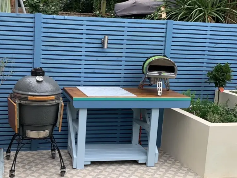 Handmade Wooden BBQ & Pizza Oven Table