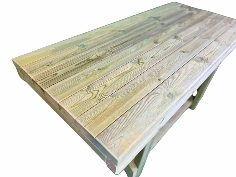 Handmade Wooden BBQ & Pizza Oven Table