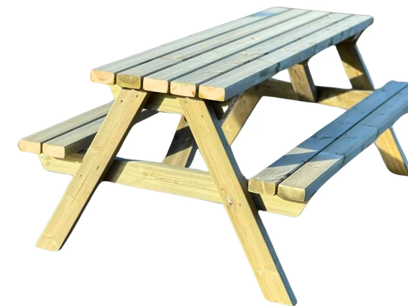 Handmade Wooden Budget Picnic Benches