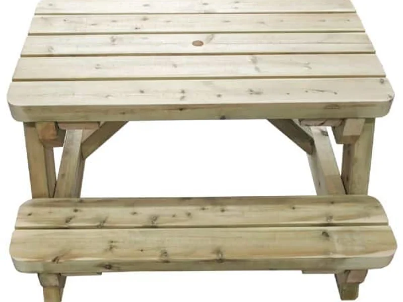 Handmade Wooden Kids Picnic Table