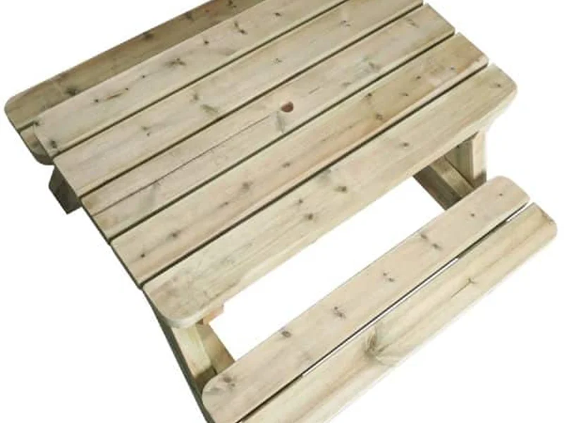 Handmade Wooden Kids Picnic Table