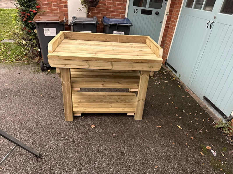 Handmade Wooden Potting Table