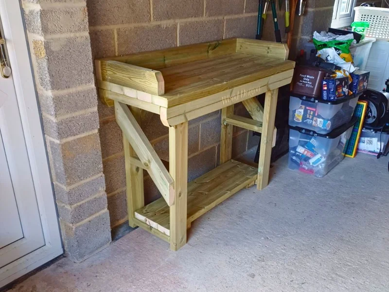 Handmade Wooden Potting Table