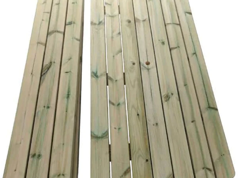 Handmade Wooden Walk in Picnic Table