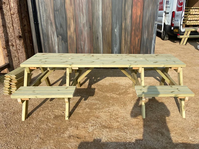 Handmade Wheelchair Accessible Picnic Tables