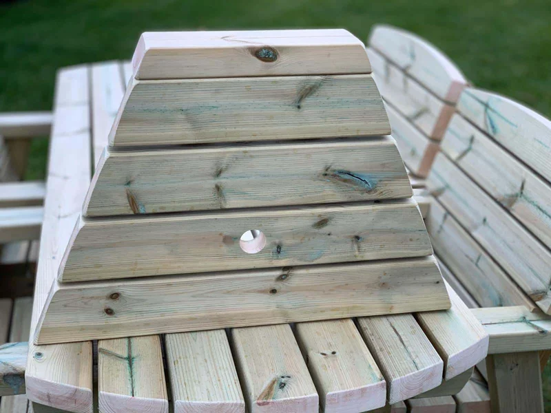 Handmade Wooden Garden Love Seat