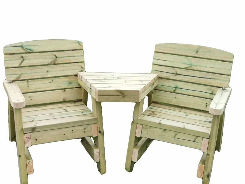 Handmade Wooden Garden Love Seat
